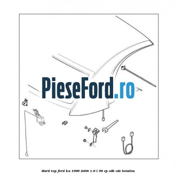 Hard top Ford Ka 1996-2008 1.6 i 95 cp CDB, CDC benzina