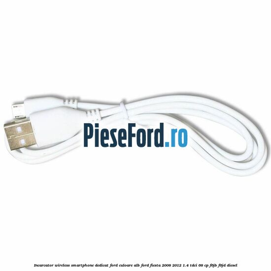 Incarcator wireless smartphone dedicat Ford culoare alb Ford Fiesta 2008-2012 1.4 TDCi 68 cp F6JB, F6JD diesel