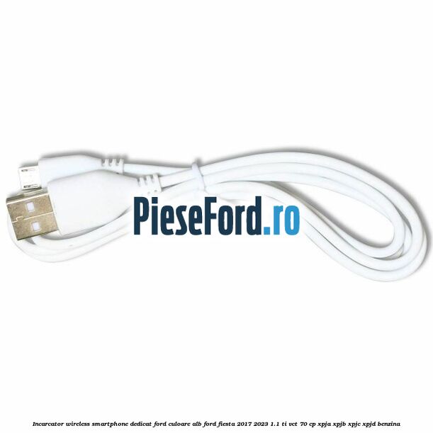 Incarcator wireless smartphone dedicat Ford culoare alb Ford Fiesta 2017-2023 1.1 Ti-VCT 70 cp XPJA, XPJB, XPJC, XPJD benzina