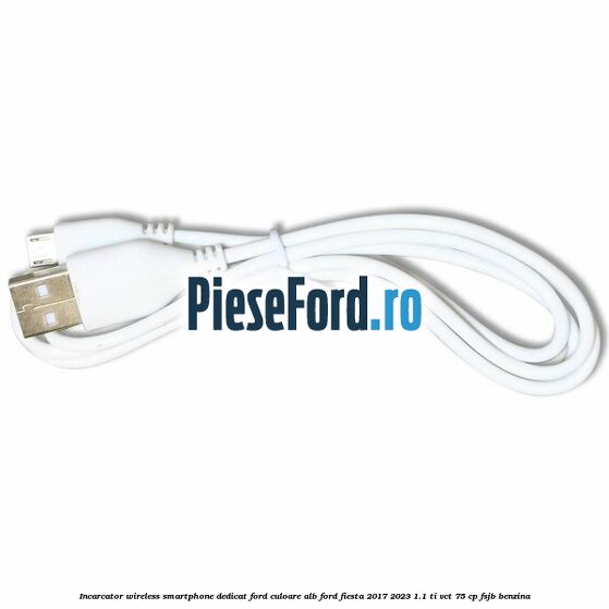 Incarcator wireless smartphone dedicat Ford culoare alb Ford Fiesta 2017-2023 1.1 Ti-VCT 75 cp FSJB benzina