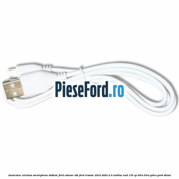 Incarcator wireless smartphone dedicat Ford culoare alb Ford Transit 2019-2023 2.0 EcoBlue RWD 170 cp BLHA, BLRA, YNHA, YNR6 diesel