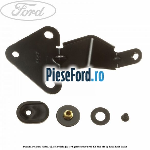 Incuietoare geam custode spate dreapta fix Ford Galaxy 2007-2014 1.6 TDCi 115 cp Incuietoare geam custode spate dreapta fix Ford Galaxy 2007-2014 1.6 TDCi 115 cp T1WA, T1WB diesel