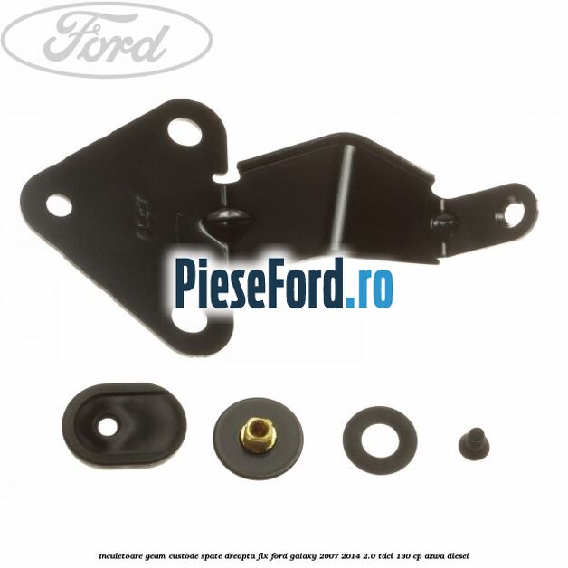 Incuietoare geam custode spate dreapta fix Ford Galaxy 2007-2014 2.0 TDCi 130 cp AZWA diesel