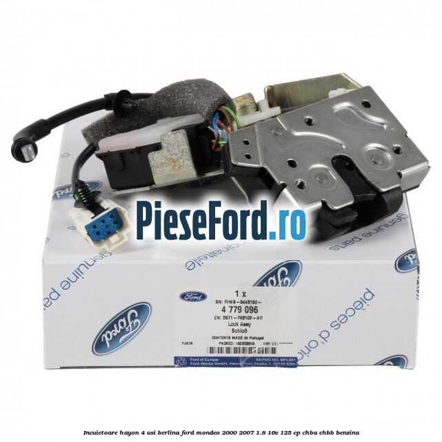 Incuietoare hayon 4 usi berlina Ford Mondeo 2000-2007 1.8 16V 125 cp CHBA, CHBB benzina