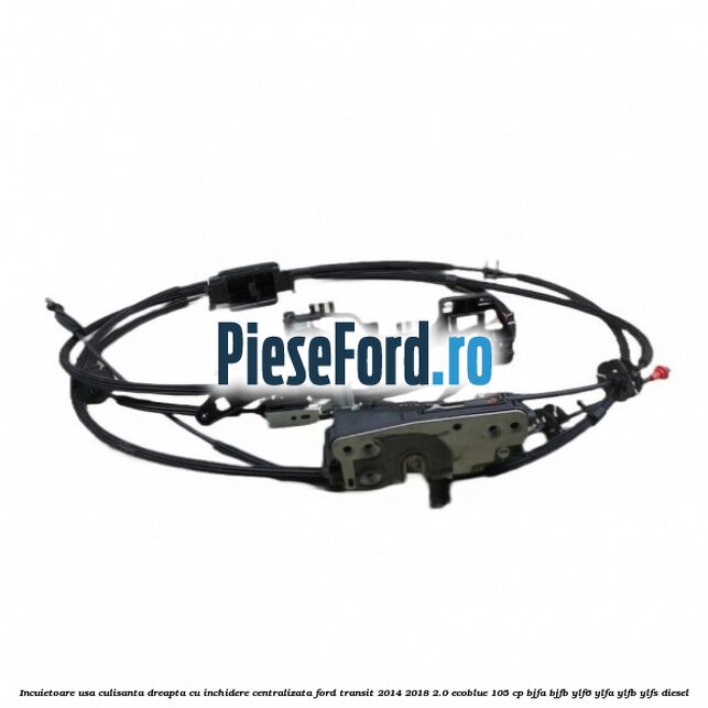 Incuietoare usa culisanta dreapta cu inchidere centralizata Ford Transit 2014-2018 2.0 EcoBlue 105 cp BJFA, BJFB, YLF6, YLFA, YLFB, YLFS diesel
