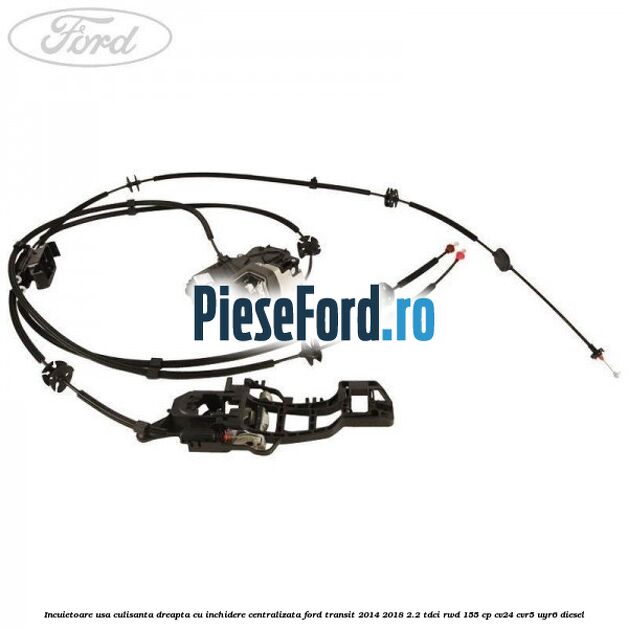 Incuietoare usa culisanta dreapta cu inchidere centralizata Ford Transit 2014-2018 2.2 TDCi RWD 155 cp CV24, CVR5, UYR6 diesel