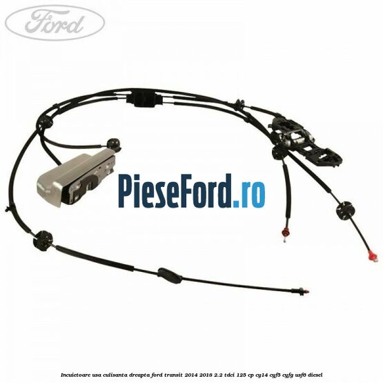 Incuietoare usa culisanta dreapta Ford Transit 2014-2018 2.2 TDCi 125 cp CY14, CYF5, CYFG, USF6 diesel