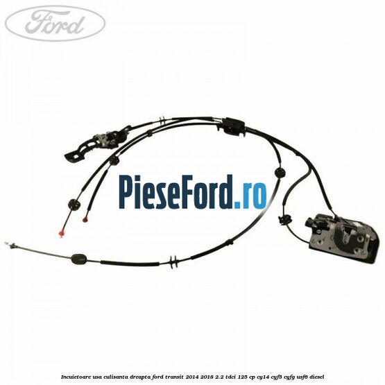 Incuietoare usa culisanta dreapta Ford Transit 2014-2018 2.2 TDCi 125 cp CY14, CYF5, CYFG, USF6 diesel