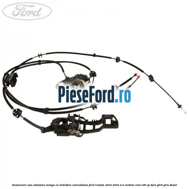 Incuietoare usa culisanta stanga cu inchidere centralizata Ford Transit 2014-2018 2.0 EcoBlue RWD 105 cp BJRA, YLR6, YLRA diesel