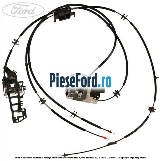 Incuietoare usa culisanta stanga cu inchidere centralizata Ford Transit 2014-2018 2.2 TDCi 100 cp DRF5, DRFF, DRFG diesel