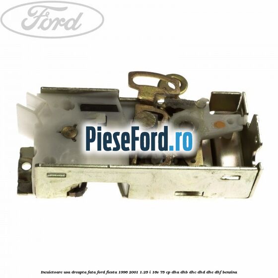 Incuietoare usa dreapta fata Ford Fiesta 1996-2001 1.25 i 16V 75 cp DHA, DHB, DHC, DHD, DHE, DHF benzina