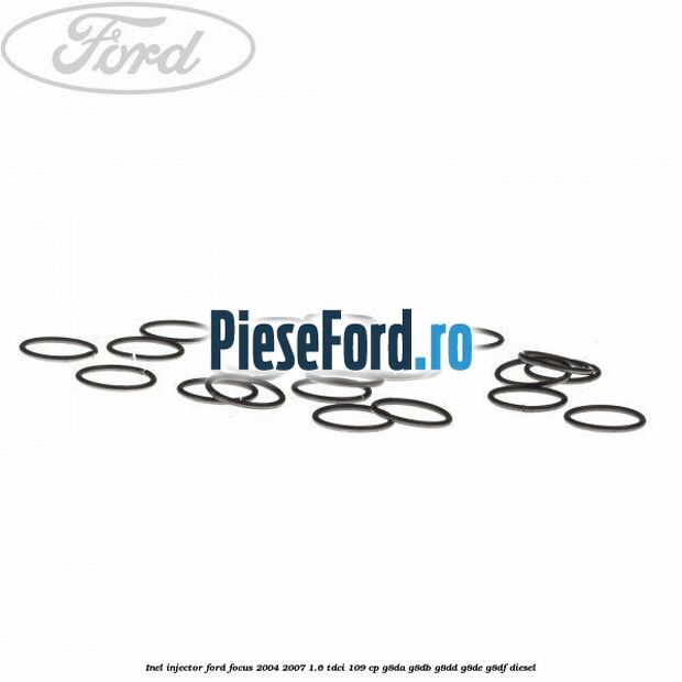 Inel injector Ford Focus 2004-2007 1.6 TDCi 109 cp G8DA, G8DB, G8DD, G8DE, G8DF diesel