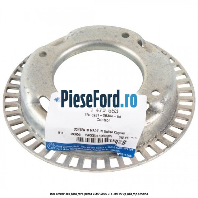 Inel senzor ABS fata Ford Puma 1997-2003 1.4 16V 90 cp FHD, FHF benzina