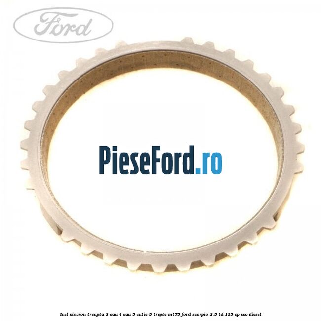 Inel sincron treapta 3 sau 4 sau 5 cutie 5 trepte MT75 Ford Scorpio 2.5 TD 115 cp SCC diesel