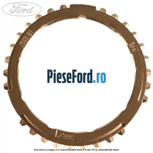 Inel sincron treapta 3 si 4 Ford Ka 2009-2016 1.3 TDCi 75 cp 169A1000, FD4 diesel