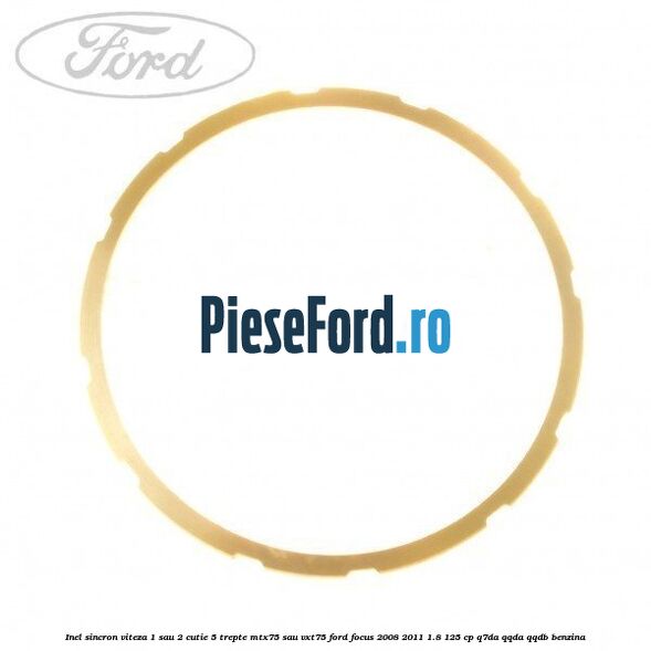Inel sincron viteza 1 sau 2 cutie 5 trepte MTX75 sau VXT75 Ford Focus 2008-2011 1.8 125 cp Q7DA, QQDA, QQDB benzina