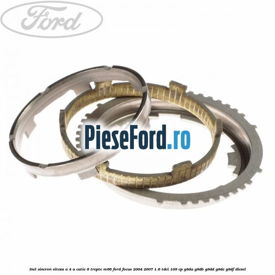 Inel sincron viteza a 4-a, cutie 6 trepte M66 Ford Focus 2004-2007 1.6 TDCi 109 cp Inel sincron viteza a 4-a, cutie 6 trepte M66 Ford Focus 2004-2007 1.6 TDCi 109 cp G8DA, G8DB, G8DD, G8DE, G8DF diesel