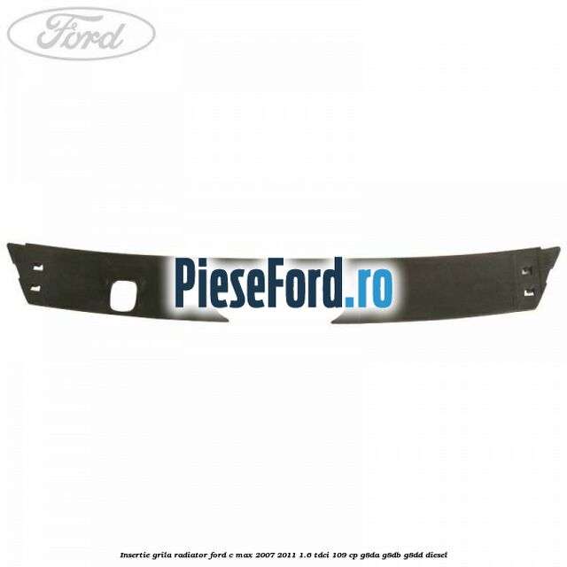 Insertie grila radiator Ford C-Max 2007-2011 1.6 TDCi 109 cp G8DA, G8DB, G8DD diesel