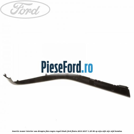 Insertie maner interior usa dreapta fata negru royal black Ford Fiesta 2013-2017 1.25 60 cp STJA, STJB, STJC, STJD benzina