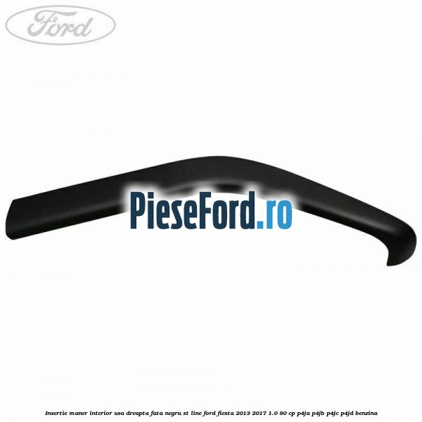 Insertie maner interior usa dreapta fata negru ST Line Ford Fiesta 2013-2017 1.0 80 cp P4JA, P4JB, P4JC, P4JD benzina