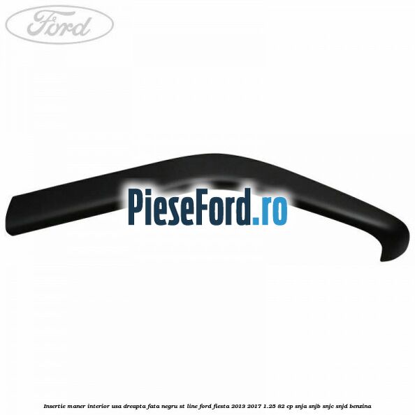 Insertie maner interior usa dreapta fata negru ST Line Ford Fiesta 2013-2017 1.25 82 cp SNJA, SNJB, SNJC, SNJD benzina