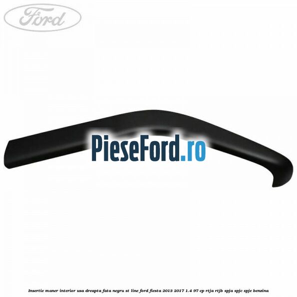Insertie maner interior usa dreapta fata negru ST Line Ford Fiesta 2013-2017 1.4 97 cp RTJA, RTJB, SPJA, SPJC, SPJE benzina