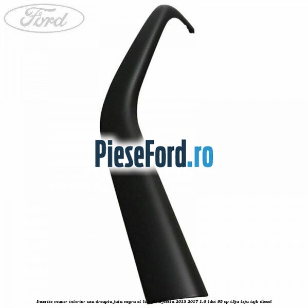 Insertie maner interior usa dreapta fata negru ST Line Ford Fiesta 2013-2017 1.6 TDCi 95 cp T3JA, TZJA, TZJB diesel