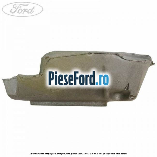 Insonorizant aripa fata dreapta Ford Fiesta 2008-2012 1.6 TDCi 95 cp T3JA, TZJA, TZJB diesel