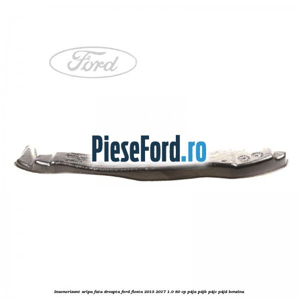 Insonorizant aripa fata dreapta Ford Fiesta 2013-2017 1.0 80 cp P4JA, P4JB, P4JC, P4JD benzina