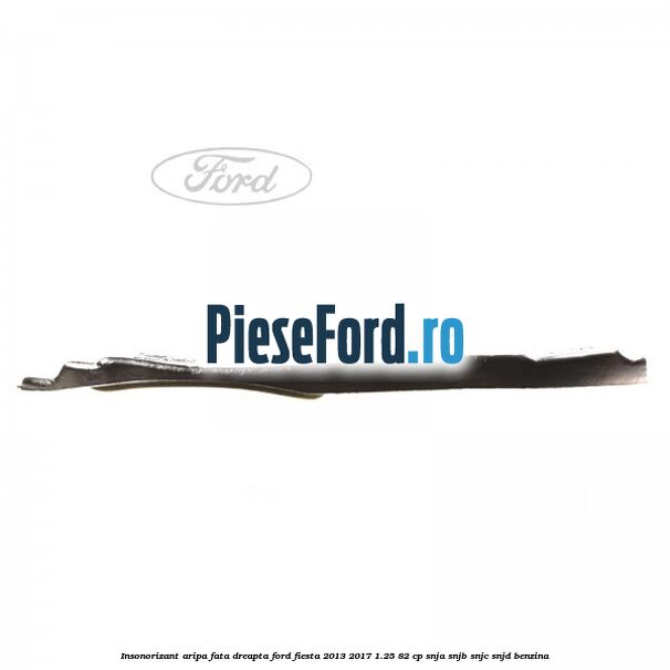 Insonorizant aripa fata dreapta Ford Fiesta 2013-2017 1.25 82 cp SNJA, SNJB, SNJC, SNJD benzina