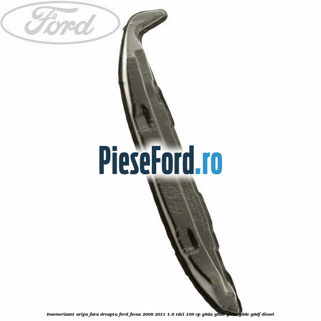 Insonorizant aripa fata dreapta Ford Focus 2008-2011 1.6 TDCi 109 cp G8DA, G8DB, G8DD, G8DE, G8DF diesel
