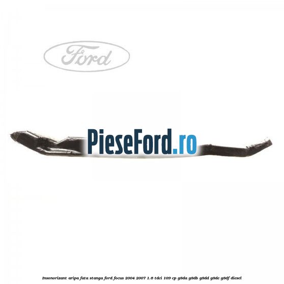 Insonorizant aripa fata stanga Ford Focus 2004-2007 1.6 TDCi 109 cp G8DA, G8DB, G8DD, G8DE, G8DF diesel