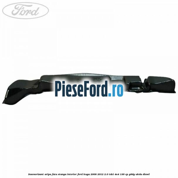 Insonorizant aripa fata stanga interior Ford Kuga 2008-2012 2.0 TDCi 4x4 136 cp G6DG, UKDA diesel