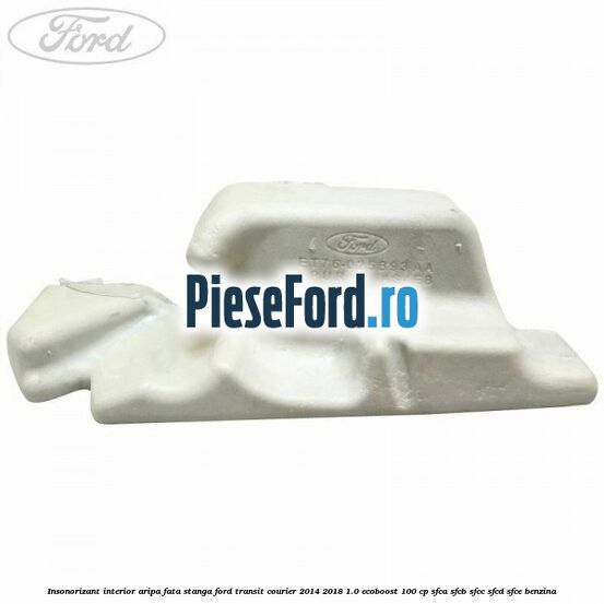 Insonorizant interior aripa fata stanga Ford Transit Courier 2014-2018 1.0 EcoBoost 100 cp SFCA, SFCB, SFCC, SFCD, SFCE benzina