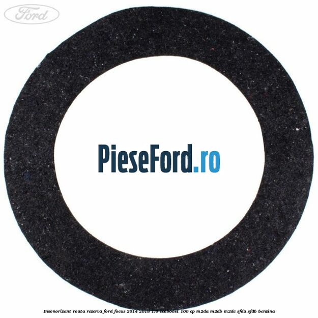 Insonorizant roata rezerva Ford Focus 2014-2018 1.0 EcoBoost 100 cp M2DA, M2DB, M2DC, SFDA, SFDB benzina