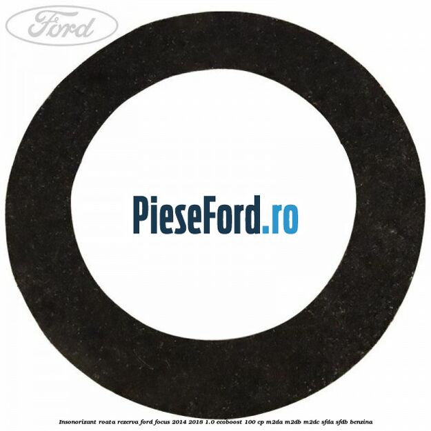 Insonorizant roata rezerva Ford Focus 2014-2018 1.0 EcoBoost 100 cp M2DA, M2DB, M2DC, SFDA, SFDB benzina