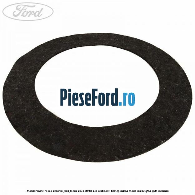 Insonorizant roata rezerva Ford Focus 2014-2018 1.0 EcoBoost 100 cp M2DA, M2DB, M2DC, SFDA, SFDB benzina