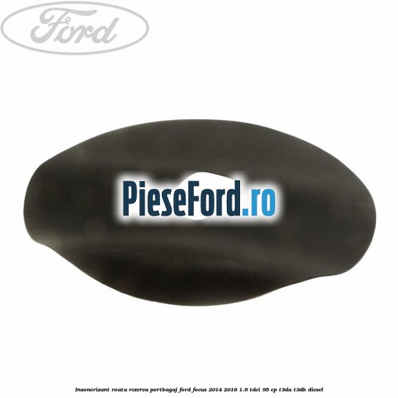 Insonorizant roata rezerva portbagaj Ford Focus 2014-2018 1.6 TDCi 95 cp T3DA, T3DB diesel