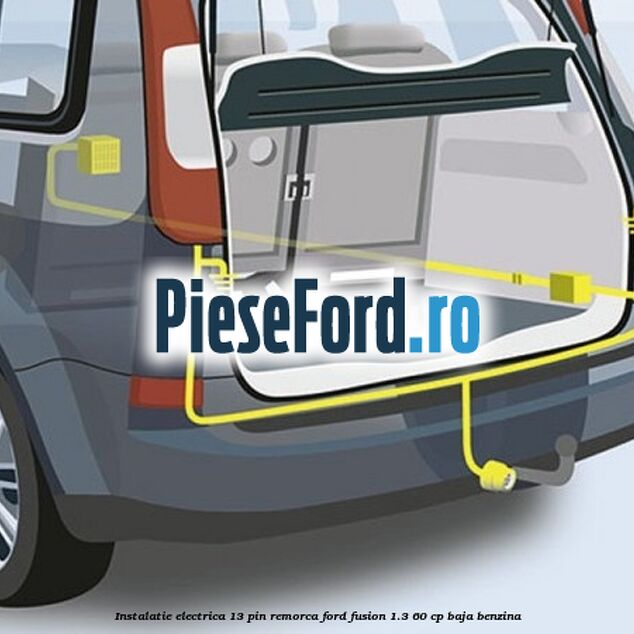 Instalatie electrica 13 pin remorca Ford Fusion 1.3 60 cp BAJA benzina