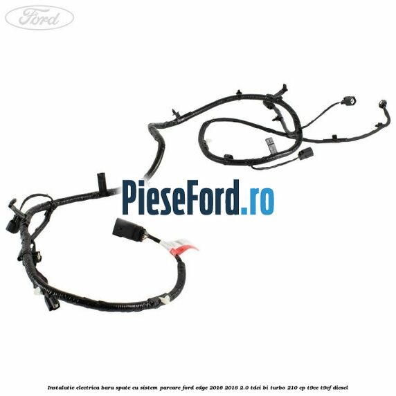Instalatie electrica bara spate cu sistem parcare Ford Edge 2016-2018 2.0 TDCi Bi-Turbo 210 cp T9CE, T9CF diesel