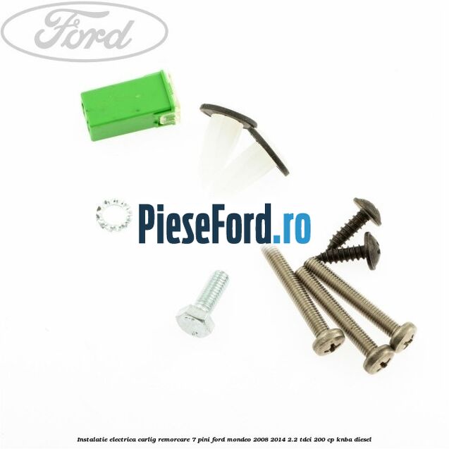 Instalatie electrica carlig remorcare 7 pini Ford Mondeo 2008-2014 2.2 TDCi 200 cp KNBA diesel