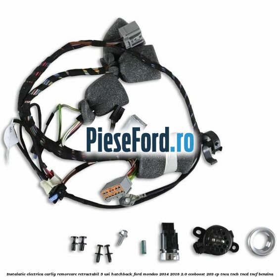 Instalatie electrica carlig remorcare retractabil 5 usi hatchback Ford Mondeo 2014-2018 2.0 EcoBoost 203 cp Instalatie electrica carlig remorcare retractabil 5 usi hatchback Ford Mondeo 2014-2018 2.0 EcoBoost 203 cp TNCA, TNCB, TNCD, TNCF benzina