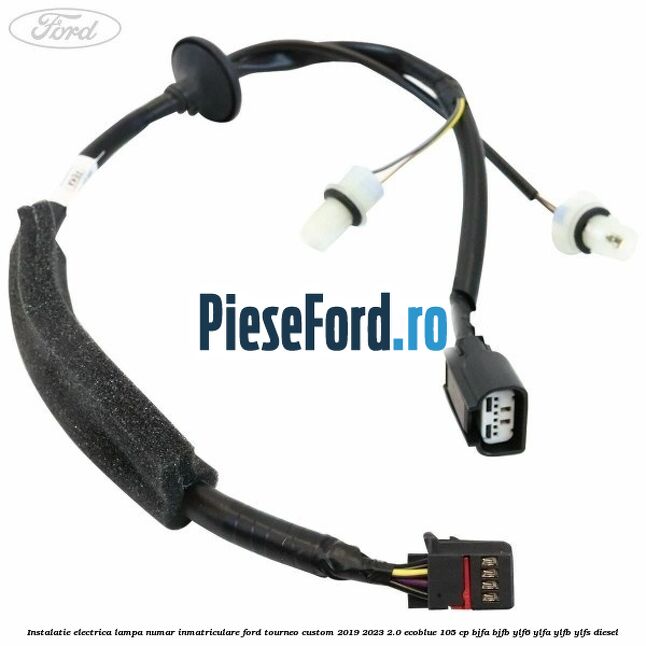 Instalatie electrica lampa numar inmatriculare Ford Tourneo Custom 2019-2023 2.0 EcoBlue 105 cp BJFA, BJFB, YLF6, YLFA, YLFB, YLFS diesel