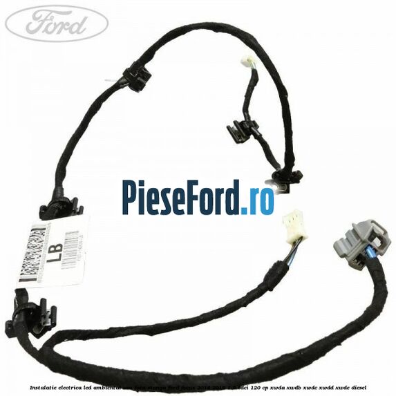 Instalatie electrica led ambiental usa fata stanga Ford Focus 2014-2018 1.5 TDCi 120 cp XWDA, XWDB, XWDC, XWDD, XWDE diesel
