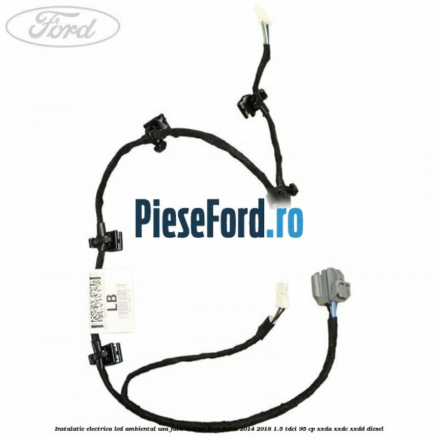 Instalatie electrica led ambiental usa fata stanga Ford Focus 2014-2018 1.5 TDCi 95 cp XXDA, XXDC, XXDD diesel