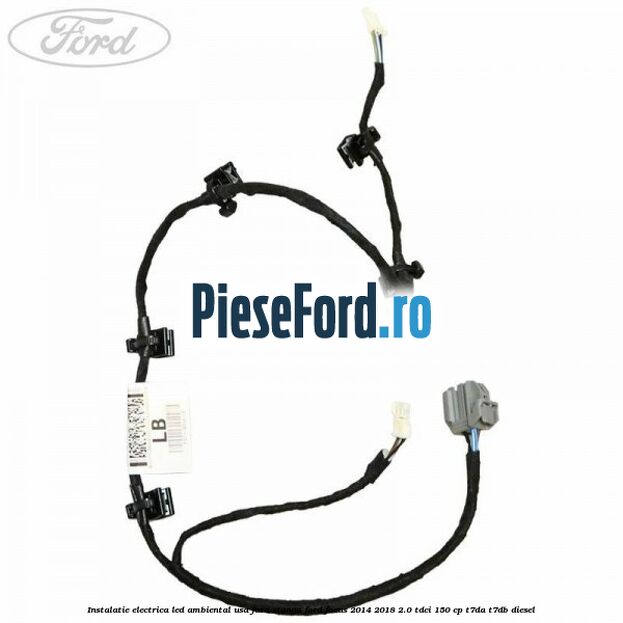 Instalatie electrica led ambiental usa fata stanga Ford Focus 2014-2018 2.0 TDCi 150 cp T7DA, T7DB diesel
