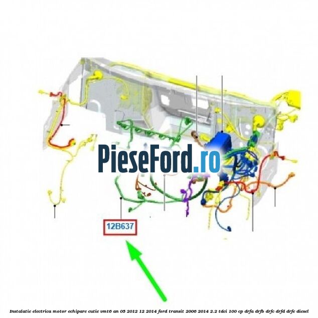 Instalatie electrica motor echipare cutie VMT6 an 05/2012-12/2014 Ford Transit 2006-2014 2.2 TDCi 100 cp Instalatie electrica motor echipare cutie VMT6 an 05/2012-12/2014 Ford Transit 2006-2014 2.2 TDCi 100 cp DRFA, DRFB, DRFC, DRFD, DRFE diesel