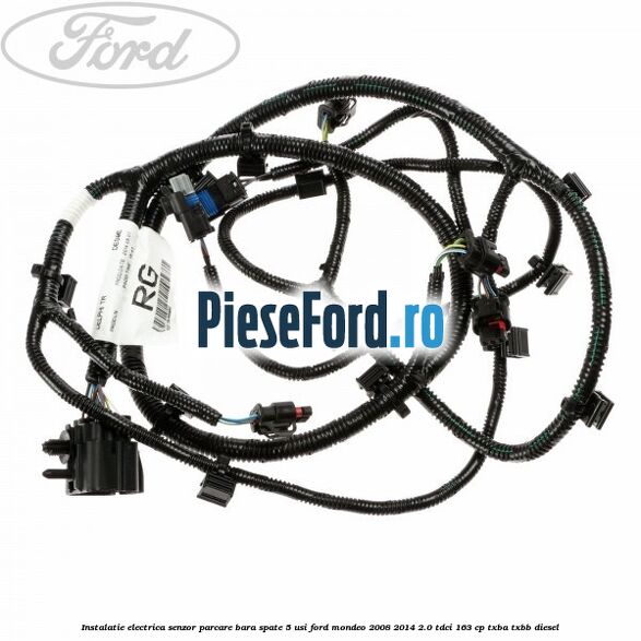 Instalatie electrica senzor parcare bara spate 5 usi Ford Mondeo 2008-2014 2.0 TDCi 163 cp TXBA, TXBB diesel