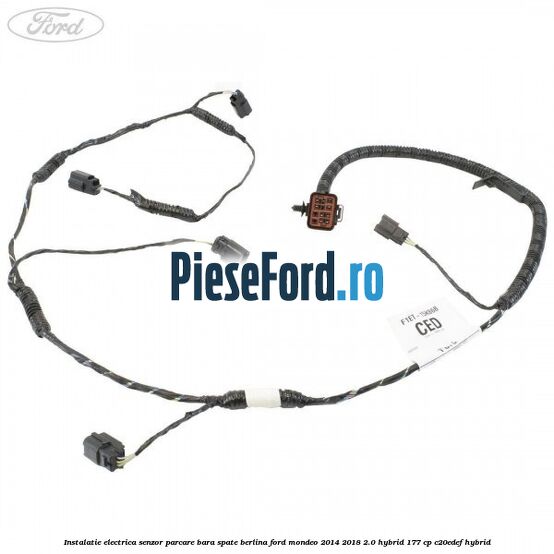 Instalatie electrica senzor parcare bara spate berlina Ford Mondeo 2014-2018 2.0 Hybrid 177 cp C20EDEF hybrid
