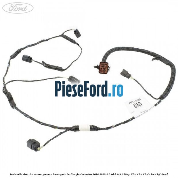 Instalatie electrica senzor parcare bara spate berlina Ford Mondeo 2014-2018 2.0 TDCi 4x4 150 cp Instalatie electrica senzor parcare bara spate berlina Ford Mondeo 2014-2018 2.0 TDCi 4x4 150 cp T7CA, T7CC, T7CD, T7CE, T7CF diesel